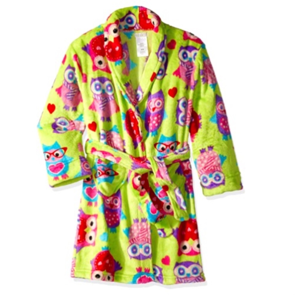 Komar Kids Girls Green Fleece Robe Cover Up